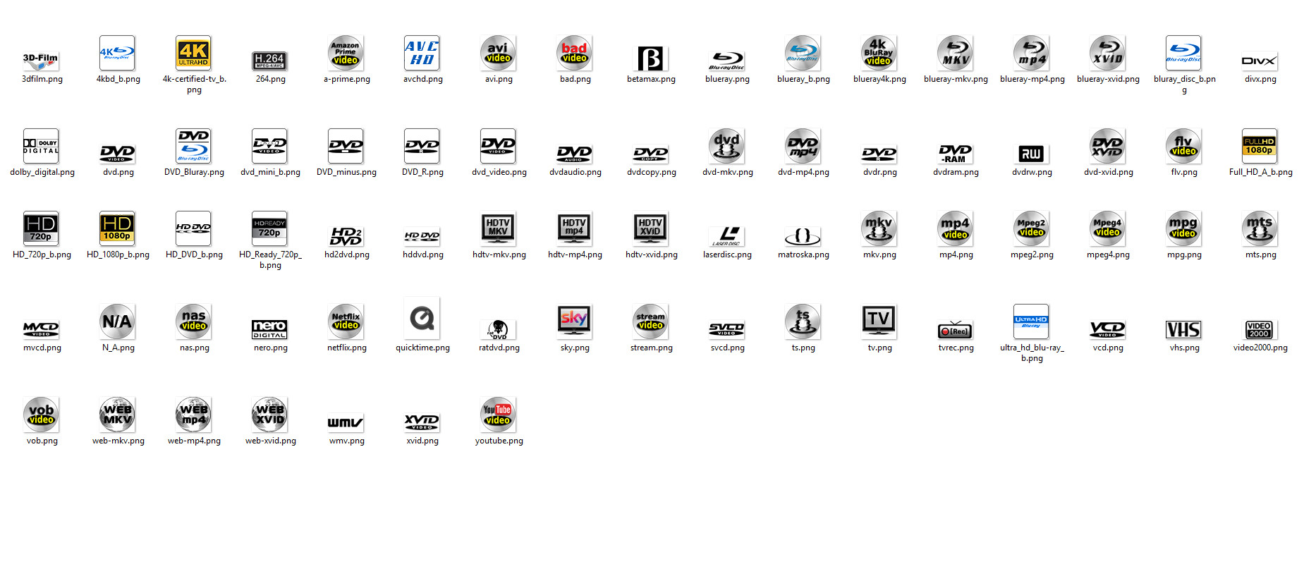 Medien Icons